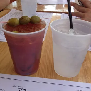 Best bloody marys around (of course, that depends on your skill... you make &apos;em yourself!)...