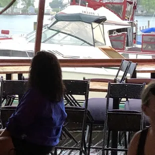 Watching the boat get washed on Madison Monday!!