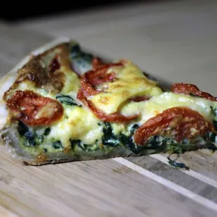 House-made custom quiche at Bill Kamp&apos;s Meat Market.  We also serve it warm by the slice daily!