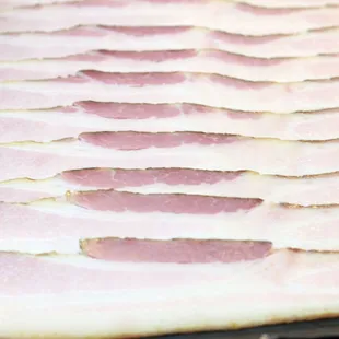 Bill&apos;s handcrafted bacon sliced to your liking.  Where else can you get that ?