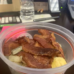 BM breakfast bowl before touching.