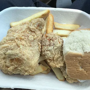 2piece dark meat fried chicken!