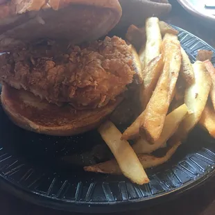 Chicken sandwich meal