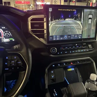 the Screen and controls in 2024 hybrid tundra