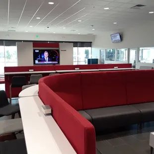 At their new parts and service building