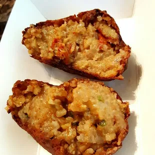 Crawfish boudin balls!