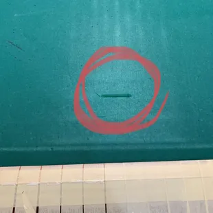 Tear in felt