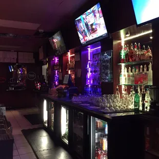 a bar with a lot of liquor