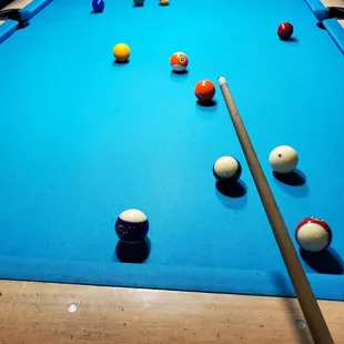 a pool table