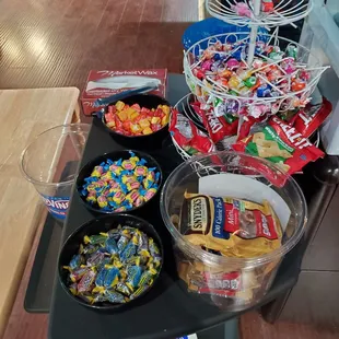 a variety of candy