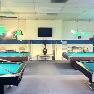 billiards and pool tables