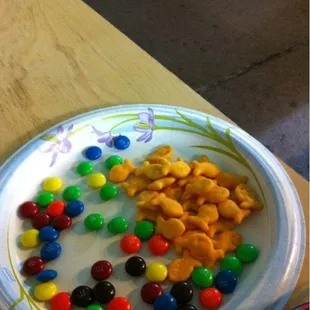 Free M&amp;Ms and Goldfish!