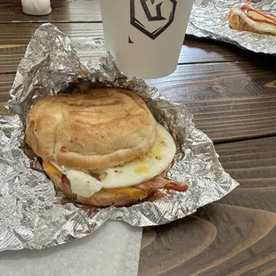 Bacon Egg Cheese Sandwiches