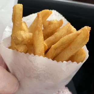 Regular fries; very tasty and pretty big side