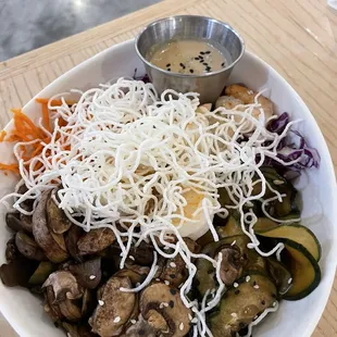 Spring roll bowl - pickled cucumbers were a little overpowering