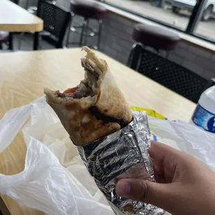 Lamb Shawarma sandwich