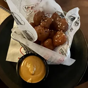 food, dough desserts, donuts