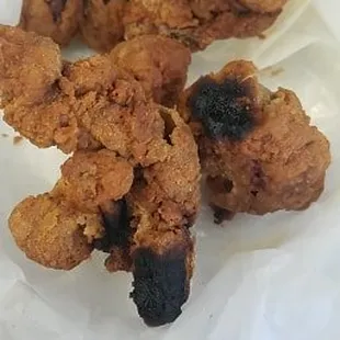 Totally disgusting and not edible gizzards.  Hard as a rock and tastes like "burnt".  So unhappy with this.