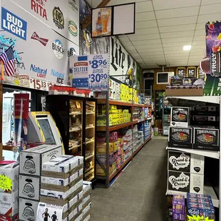 the inside of the store