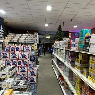the aisle of the store