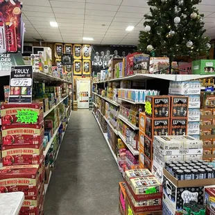 the aisle of the store