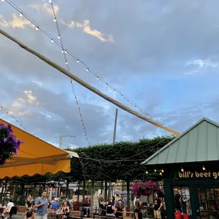 a view of the outdoor seating area