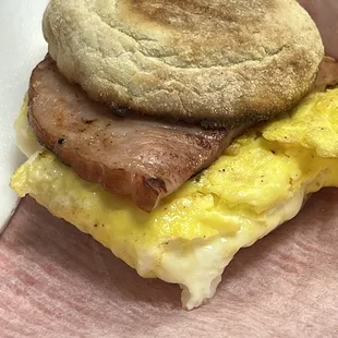 Ham egg and cheese