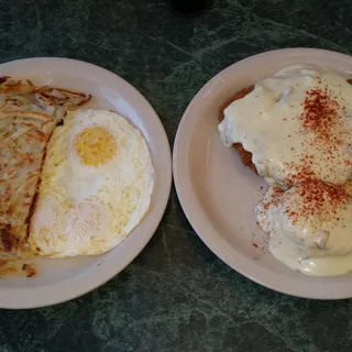 Country Fried Steak & Eggs