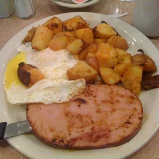 Ham Steak & Eggs