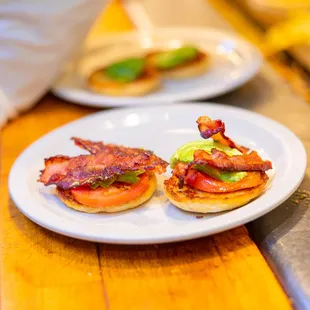 two sandwiches on a plate