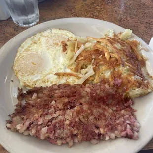 Corn Beef Hash Benedict