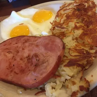 Ham Steak & Eggs