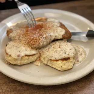 Country Fried Steak &amp; Eggs