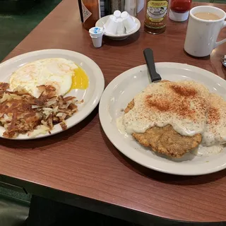 Country Fried Steak & Eggs