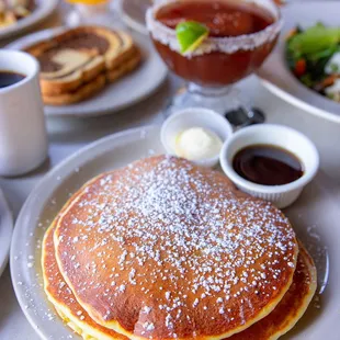 pancakes, food