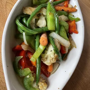 Side of grilled vegetables