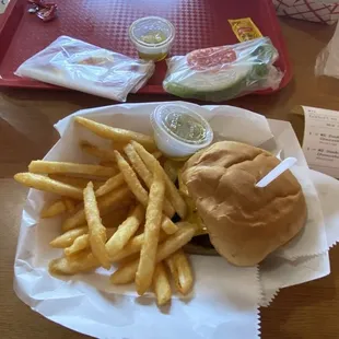 Double cheeseburger combo