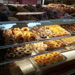 food, dough desserts, donuts