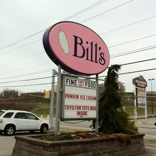 bill's fine food sign