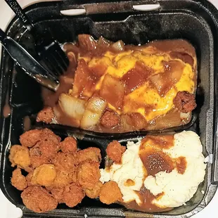 a meal in a container