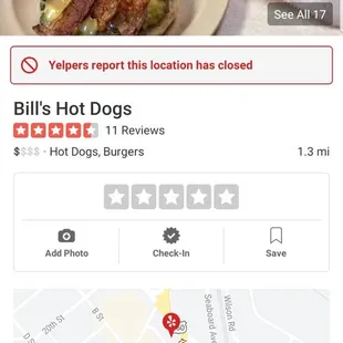 Old location of Bill's Hot Dogs