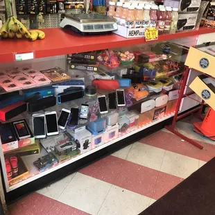 a display of electronic devices