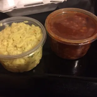 Pints of bb and Mac salad