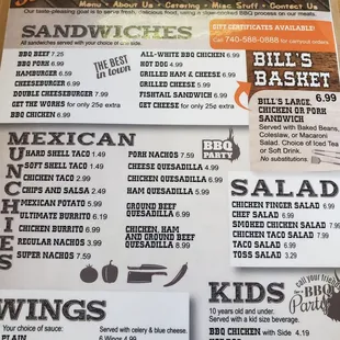 menu, sushi and sashimi