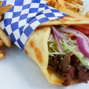 Gyro with Fries