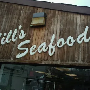 the front of the restaurant