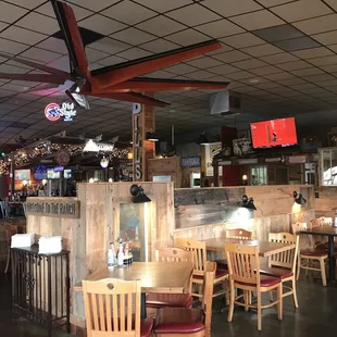 the dining area