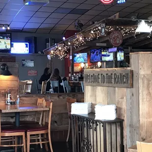 the interior of bill&apos;s steak house