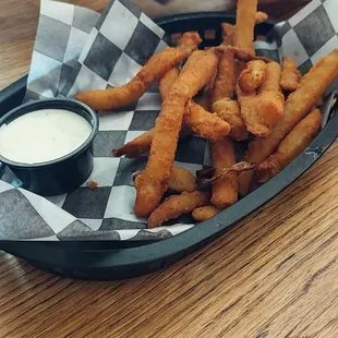 Fried pickles.