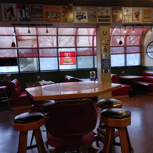 a view of the seating area